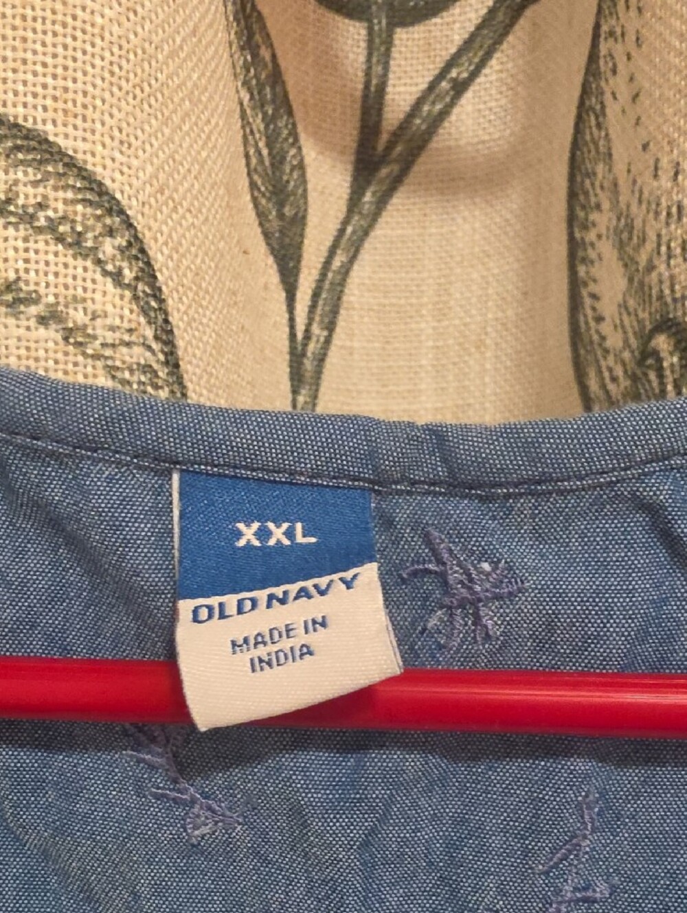 XXL Old Navy Blue V-Neck Button-Tier Maxi Dress - Picture 2 of 4